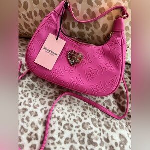💖 NWT Juicy Couture Glitzed Out Pink Shoulder Bag 💖 Barbiecore Dream Purse 👛